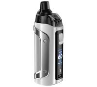 Per Geek vape Aegis Boost 3 Kit 60W Mod 5ml Boost 2 Cartuccia Fit B Coil Sigaretta Elettronica Smart/Power/ECO Vaporizzatore- No Nicotina (Argento)