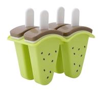 per gelati in silicone, 4 scomparti stampo per dessert refrigerato, stampo per magro, per genitori bambini compleanno giochi campeggio feste fine settimana succo di latte e