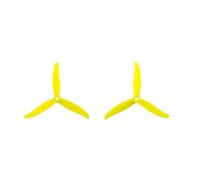 Per Gemfan per Hurricane 4937-3 Elica da 4,9 pollici 2 paia di puntelli durevoli a 3 pale per drone FPV Racing Freestyle(4937 Lemon Yellow)