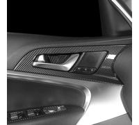 Per Genesis G70 2019-2025 Maniglia interna della porta Copertura della ciotola Stile in fibra di carbonio Pannello interno della porta Trim Stripe Modanatura interna LHD