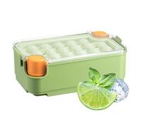 per ghiaccio con coperchio per congelatore, stampo flessibile riutilizzabile per ghiaccio, con coperchio, perfetti per cucina, campeggio, frutta, cioccolato