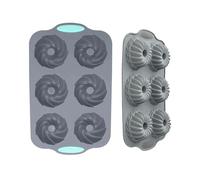 per ghiaccio in silicone | 6 alveoli morbidi per il libero creativo e feste, forma blocco di ghiaccio da dessert ghirlanda di Natale, per congelatore al cioccolato e cocktail