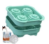 per Ghiaccio Palline da Golf - Stampo in Silicone per Congelatore con 4 Forme da Golf | Grande Stampo Rotondo per Palline di Ghiaccio - Per Tequila Vodka Succo Frutta Gelatina Cioccolato Vaniglia Sals