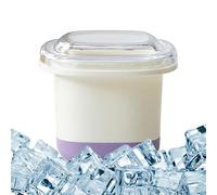 per ghiaccio per cocktail, grandi vassoi quadrati per ghiaccio con coperchio, contenitore a rilascio facile, gadget da cucina per uso alimentare, impilabile per congelatore per bevande fredde