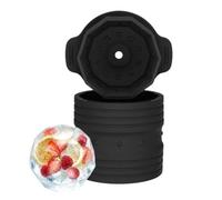 per ghiaccio per cocktail, in silicone, flessibile, grande, con | Stampi per ghiaccio a forma di sfera per cocktail bourbon, bevande, birra, caffè, succhi, bibite, casa, bar, feste estive