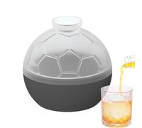 per ghiaccio per congelatore, contenitore in silicone alimentare a forma di pallone da calcio, in silicone per congelatore, per cucina, frigorifero, sala da pranzo, bevande familiari