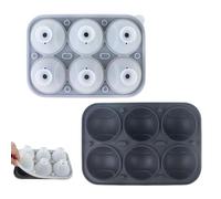 per ghiaccio per whisky, 6 griglie in silicone flessibile, per cocktail, caffè, birra, bevande fredde, vacanze, festa del papà, feste in famiglia