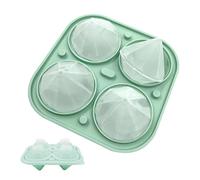 per ghiaccio per whisky Vassoio per cubetti di silicone portatile e resistente, grande creatore di palline di ghiaccio, strumento di congelamento riutilizzabile a rilascio facile, accessorio du