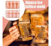 Per Ghiaccio | Stampo Ghiaccio Forma Alpaca Con Rilascio Facile - 4 Scomparti In Silicone Per Cucina,Cucina Per Casa Festa Campeggio All'aperto