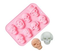 Per Ghiaccio Stampo riutilizzabile a 8 scomparti design teschi Halloween