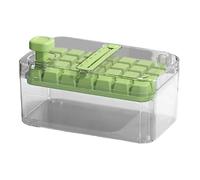 Per Ghiaccio - Vassoio per Ghiaccio Quadrato per Whisky da Freezer con Contenitore 6 Scomparti | Utensile Da Cucina Antiaderente Per Bevande Birra Caffè Succo Drink | Per Estivo Picnic Frigo Cucina Fe