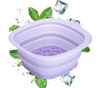 per Ghiaccio Viso,In Silicone Portatile Pieghevole | Secchiello in Silicone per Acqua Fredda | Per Casa Dormitorio Camper Campeggio Centro Benessere Uomo Donna