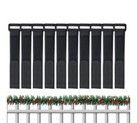 per ghirlande di Natale sulla ringhiera,10 pezzi staffe regolabili per ghirlande, fascette stringicavo per piante da giardino | Per esterni di piante verdi porta anteriore ingresso