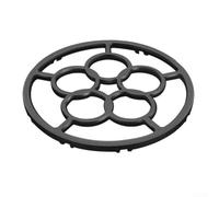 Per ghisa wok supporto bruciatore a gas riduttore antiscivolo resistente al | Piccole pentole, bollitore, supporto stabile, distribuzione uniforme del calore, nero. 18,2 x 18,2 cm