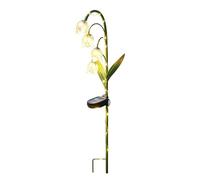 per giardino, illuminazione automatica a fiori con paletto, per sentieri, per terrazza, balcone, terrazza, portico, cortile, prato, patio, giardino