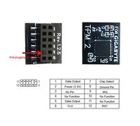 Per GIGABYTE GC-TPM20 piattaforma scheda madre SPI 12PinLPC Modulo sicurezza TPM