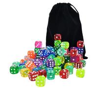 per giochi di ruolo, da gioco standard | Set di sfusi resistenti da 100 pezzi, colorati facili da leggere per giochi da tavolo Uso educativo per l'apprendimento della matematica