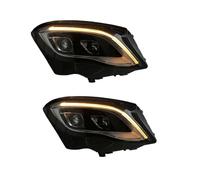 Per GLA W156 2015-2018 2019 LED Auto Animazione Di Svolta DRL Accessori Per Fari Anteriori 2016 2017 Gruppo Faro Anteriore(2pcs Double lens)