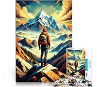 Per gli escursionisti Puzzle da 1000 pezzi per adulti Aiuta il cervello ad allenare i giocattoli che creano dipendenza per coltivare la pazienza Un'opera d'arte 38x26cm