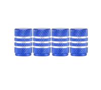 Per Gli Steli Valvole Pneumatici Cappuccio Stelo Ruota Stile Zigrinato Tappi valvola Schrader(Blue C)