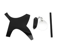 Per gli uomini, per il modello di styling della barba, penna per barba, pettine, specchio - taglio professionale, nero