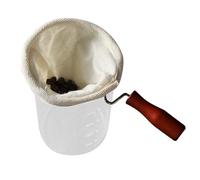 Per Gocciolamento delCaffè - Filtro Per Caffè In Flanella Riutilizzabile Fatto A Mano, Bustina Per Colino Da Tè, Forte Calzino Java Con Manico In Legno | Accessorio Per La Preparazione delTess