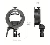 Per Godox S2 Attacco Bowens Supporto Flash per Godox V1 V860II AD400PRO Flash Softbox