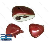 Per Goldstar 4 Galloni Candy Apple Rosso Benzina Serbatoio Con Olio & Valigetta