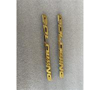 Per Goldwing GL1800 1 Coppia GL 1800 ABS 3D Coperchio Della Batteria Emblema Carena Laterale Sticker Decal Simbolo Mark Chrome