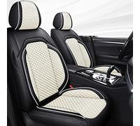 Per Golf 4 5 6 7 Lino Copertura Di Sede Dell'automobile Per Vw Per Polo Sedan 6r 9n Per Passat B5 B6 B7 Coperture Per Sedili Del Veicolo Protezioni Sedili Auto(Black white,Standard)