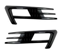 per Golf 7 Mk7 2014 2015 2016 2017 Paraurti Anteriore Fendinebbia Griglie Nebbia Lampada Sopracciglio Copertura Nero