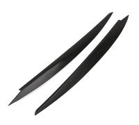 Per Golf 7 Per Vii Per Gti Per GTd R Per MK7 2013-2017 2 Pezzi Sopracciglio Del Faro Palpebra Copertura Trim ABS Fibra Di Carbonio Striking Diffusore Spoiler Paraurti(Black)