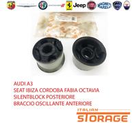 PER GOLF LEON IBIZA FABIA SKODA KIT 2 SILENTBLOCK PONTE POSTERIORE NUOVO 391185