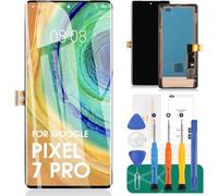 Per Google Pixel 7 Pro 5G Schermo LCD di Ricambio per Pixel 7 Pro GP4BC, GE2AE, GFE4J Digitizer Touch Screen Assembly Kit di Riparazione Nero (Schermo OLED)