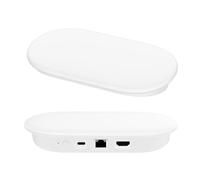per Google TV Streamer 4K Console Case Cover Protettive per Google TV Streamer 4K TV 2024 Custodia Protettiva in Silicone Shell Maniche (Bianco)