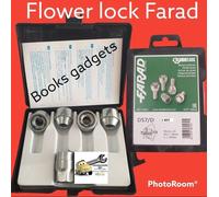 Per Suzuki Ignis fino al 2002 Kit Dadi Antifurto Flower Lock Cerchi in Acciaio