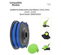 Per Greenworks 29082 29242 Kit Bobina per linea Nylon Diametro