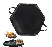 per Griglia sotto la griglia, Protezione brafata Barbecue Esagonale Foat - Carpets resistenti al Calore, Barbecue Stuoia Borsa di Riscaldamento piegato rivestimento in Silicone Double Faces e ecl