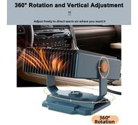 Per Guida Comoda Termoventilatore 12V Rotazione 360° Riscaldatore Design Compat