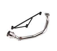 Per GY6 Zuma Serbatoio 125CC 150CC 200CC Collettore Di Scarico Per Moto Scooter Inox 51MM Silenziatore di Scarico Moto(B with Bracket)