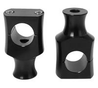 Per H&arley Per Dyna Per Spo&rtster Per Riser Manubrio Universale Morsetto Per 22 Mm 25 Mm Per Montaggio Su Manubrio 1 Paio Moto Manubrio Riser(25mm Black)