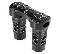 Per H&arley Per Spo&rtster 883 1200 XL Per Street Per Bob Per Dyna Morsetto Per Riser Manubrio Per Moto Con Contraccolpo Da 1 Pollice E 25 Mm Moto Manubrio Riser(6.5 Black White)