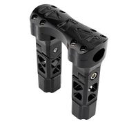 Per H&arley Per Spo&rtster 883 1200 XL Per Street Per Bob Per Dyna Morsetto Per Riser Manubrio Per Moto Con Contraccolpo Da 1 Pollice E 25 Mm Manubrio Riser(6.5 Black)
