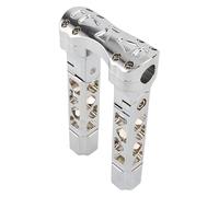 Per H&arley Per Spo&rtster 883 Per Softail Per Fat boy Per Dyna Riser Manubrio Pullback Da 25 Mm Morsetto Riser Regolabile Dritto Manubrio Riser Clamp(8.5inch Chrome)