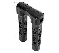 Per H&arley Per Spo&rtster 883 Per Softail Per Fat boy Per Dyna Riser Manubrio Pullback Da 25 Mm Morsetto Riser Regolabile Dritto Manubrio Riser Clamp(8.5inch Black)