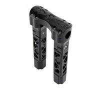 Per H&arley Per Spo&rtster 883 XL Per Street Per Bob Per Dyna Contraccolpo Pull-back Riser Manubrio Moto Morsetto Manubrio 1 Pollici 25mm Riser Manubrio Moto(8.5 Black)