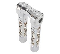 Per H&arley Per Spo&rtster 883 XL Per Street Per Bob Per Dyna Kickback Riser Manubrio Motocicletta Con Morsetto Riser Manubrio Riser(8.5 Chrome)