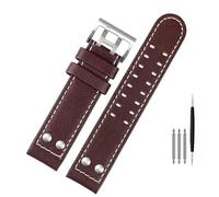 per Hamilton Khaki Aviation Watch H77616533 H70615733 Watch Cingle Genu Vugini in pelle Jazz Field Canda 20 22 Stile militare (colore: B nero, taglia: 22mm)
