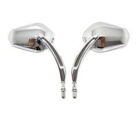Per Har&ley Davi&dson Street Glide Road King Specchietti Retrovisori Sinistro Destro Per Moto Sostituzione Specchietto Laterale Nero E Cromato compatibili(Chrome)
