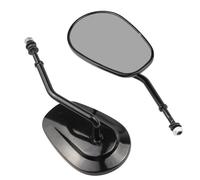 Per Har&ley Softail Slim S FLSS Deluxe FLSTN Heritage Classic FLSTC FLSTF Lo FLSTFB FLSTFBS Specchietto Retrovisore Moto Da 8 Mm compatibili(Nero)